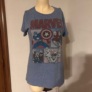 Marvel Blue Short Sleeve Graphic Tee